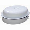 Falcon Traditional 26cm Oval Roaster White Enamel 