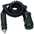 Streetwize 9' 12v Flexible Extension Lead Socket With LED SWCA