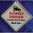 Elderly Driver Diamond Shaped Window Hanger