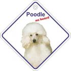 Poodle Diamond Shaped Window Hanger