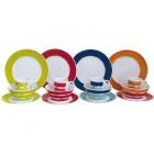 Flamefield Colour Works Round 16pc Melamine Set