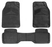Streetwize Canberra Rubber Car Mat Set with Full Cross Rear SWCM114