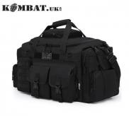 Kombat Black Saxon Holdall 50L Military Bag Army Style Molle Compatible 