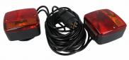 Streetwize Vehicle Trailer Board Towing Magnetic Lights 7.5m Cable 7 Pin Plug