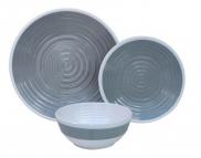 Outdoor Revolution 12 piece Grey Melamine Picnic Tableware Set 