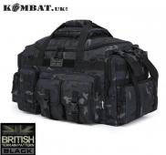 Kombat Saxon Holdall 65L Military Bag Army Style Molle Compatible BTP Black Camo