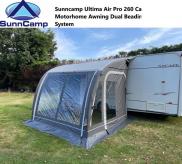 Sunncamp Ultima Air Pro 260 Caravan Motorhome Awning Dual Beading +Height System