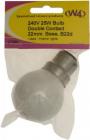 W4 Caravan 240V 25W Globe Bulb Off White 37590