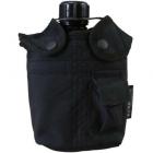 Kombat US Style 950 ml Water Bottle Canteen & Belt Pouch ALICE Clips Black
