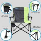 Liberty Leisure Folding Chair Outdoor Furniture Lime Caravan Motorhome LLFC-3