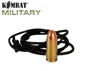 Kombat UK 9mm Leather Necklace – Brass Necklace Military Army Forces Bullet