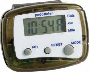 Highlander Black Multifunction Pedometer Battery Powered Attachable COM034 