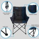 Liberty Leisure Comfort Chair Blue Outdoors Caravan Motorhome LLCC-1