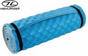 Highlander Comfort Camper Roll Mat Lightweight Contoured XPE Foam Blue SM117-BL