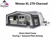 Dorema Monza XL 270 Seasonal Awning Charcoal 25mm Steel Frame 