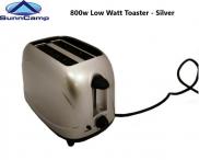 Sunncamp Low Watt 800w Wattage 2 Slice Toaster Silver Caravan Motorhome MA0999