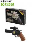 Kids Revolver Pistol Toy Gun Flashing Lights & Sounds Boys Girls Army Role Play