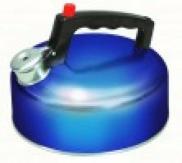 Sunncamp 2 Litre Stainless Steel Whistling Kettle Blue Camping Caravan Kettle