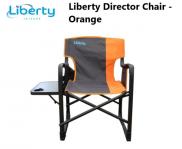 Liberty Camping Director's Chair Orange Folding Side Table Caravan Motorhome