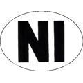 W4 NI Sticker Large Oval