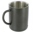 Highlander 300ml Mug Matt Grey Finish Stainless Steel Hardwearing Insulated Mug
