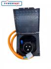Prewired Mains Hook Up Inlet Socket Box Flush Fit Black Van Conversion BC18031