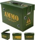 Kombat UK Army Ammo Tin Metal Storage Box Hinged Flip Lid Boys Soldier Lunch Box