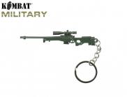 Kombat UK KOMK-001 Olive Green Sniper Rifle Keyring Metal Keychain Sniper Rifle