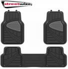 Streetwize Deluxe Celebrity Rubber Car Mat Set with Full Cross Rear