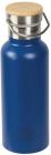 Highlander 500ml Campsite Insulated Aluminium Water Bottle Bamboo Lid BLUE