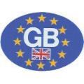 W4 Euro Sticker GB Oval