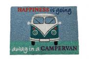 Quest Motorhome VW Heavy duty coir happinesis goine away in a campervan 