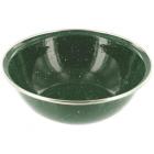 Highlander Forest Green Deluxe Enamel Bowl With Stainless Steel Rim 15cm 