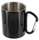 Highlander 300ml Mug Stainless Steel Karabiner Clip Handle Mug 