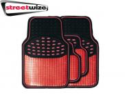 Streetwize Revelation Red Metallic Anti-Slip 4 Car Mats Heavy Duty SWUXM4