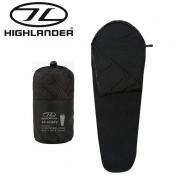 Highlander Fleece Sleeping Bag Liner Mummy Style 225 X 80 Black SB251M