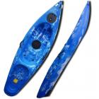 Riber Deluxe One Man Sit On Top Kayak Blue White