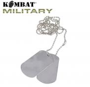 Kombat UK Military Dog Tags Army ID Tag Necklace Mens 