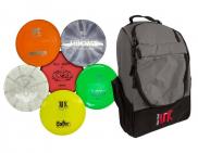 Disc Golf UK Taster Bag - 2X Putters, 2X Midrange, 2X Drivers & Bag Frisbee Golf