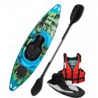Riber Blue Green & Black Starter Pack One Person Sit In Kayak White Water Tourer