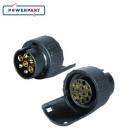 Short Conversion 13 Pin Socket to 7 Pin Plug Caravan Car Road Lights RI315