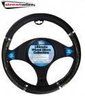 Streetwize Ultimate 38cm Steering Wheel Cover/Glove Metallic Black Effect SWWG2