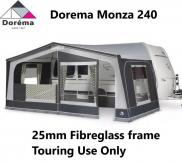 Dorema Monza 240 Touring Caravan Awning 25mm Fibreglass frame