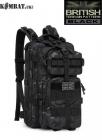 Kombat UK Stealth Pack Rucksack 25L Litre Bag MOLLE Hunting Shooting BTP Black Camo