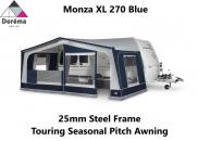 Dorema Monza XL270 Seasonal Awning Blue 25mm Steel Frame 