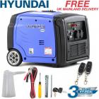 Hyundai Generator Petrol Portable Suitcase Inverter REMOTE START 3kw 4kVa 3200w