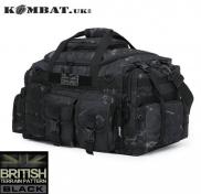 Kombat Saxon Holdall 50L Military Bag Army Style Molle Compatible BTP Black Camo