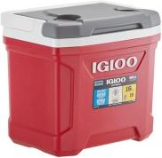 IGLOO Latitude 16QT 15 Litre 24 Cans Cooler in Red, Grey & White