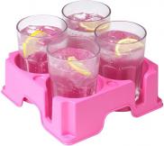 Muggi Multi 4 Cup Holder Non Slip Base Pink for the Ladies