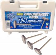 Blue Diamond 15 x Heavy Duty Metal Steel Groundsheet Pegs PEG233